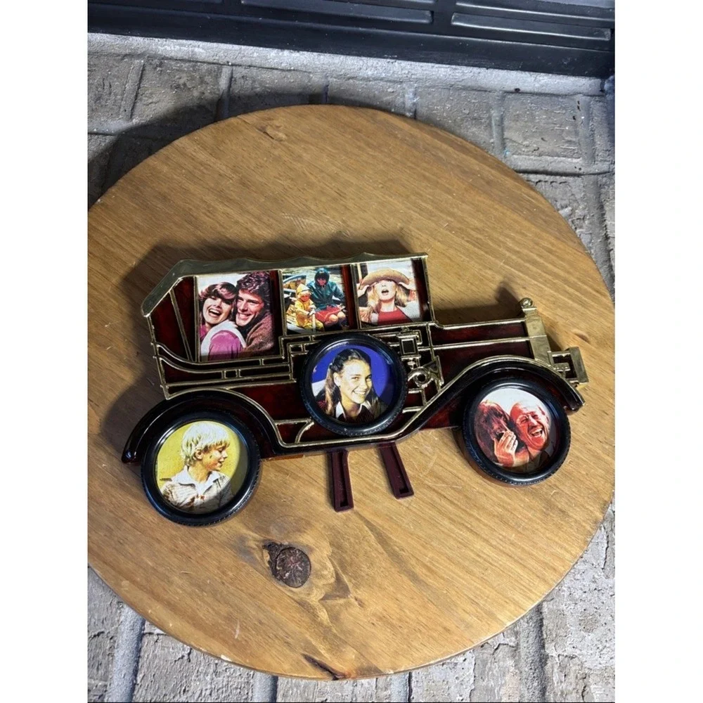 Vintage Model‎ T Collage Multi Photo Picture Frame Plastic 7.5